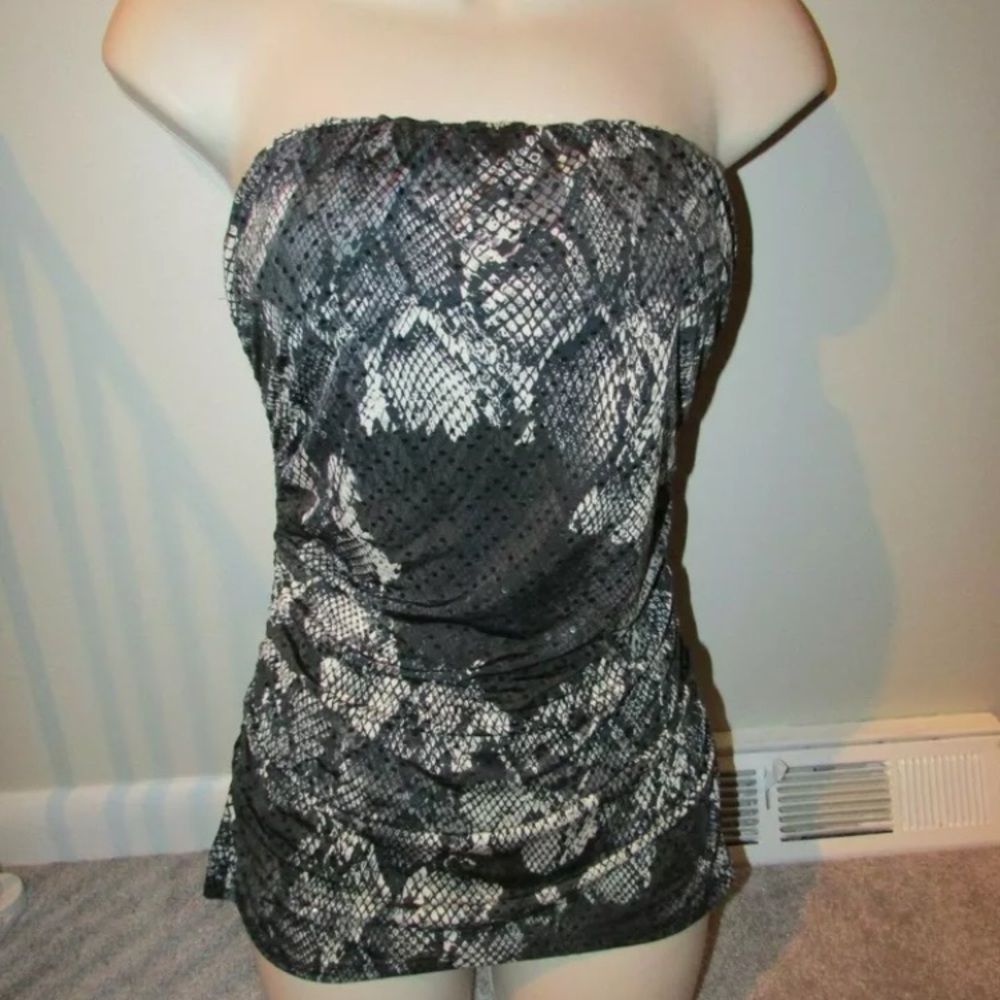 Express jrs small animal print tube top